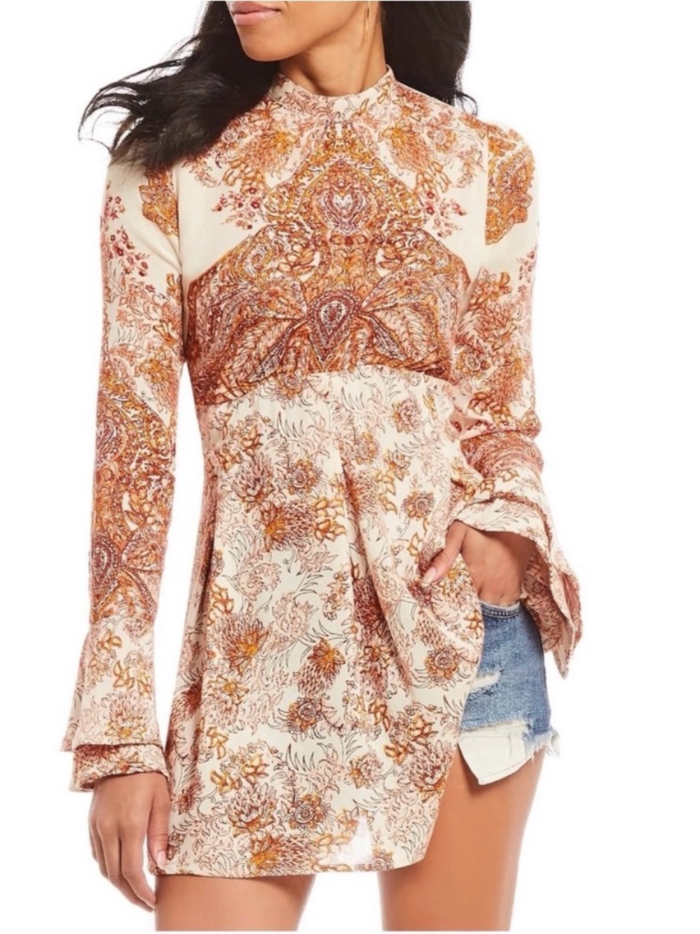 FREE PEOPLE LADY LUCK TUNIC DRESS size S